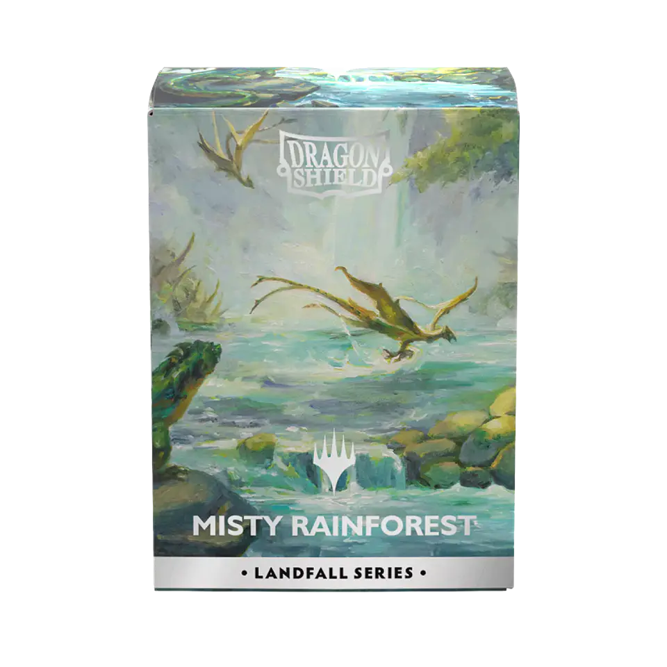 Dragonshield Sleeves: Standard DUAL- Matte 'MTG Landfall SeriesMisty Rainforest'  1