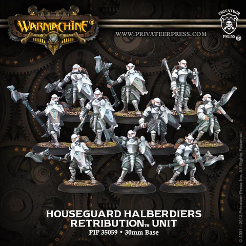 Retribution of Scyrah Houseguard Halberdiers miniaturas