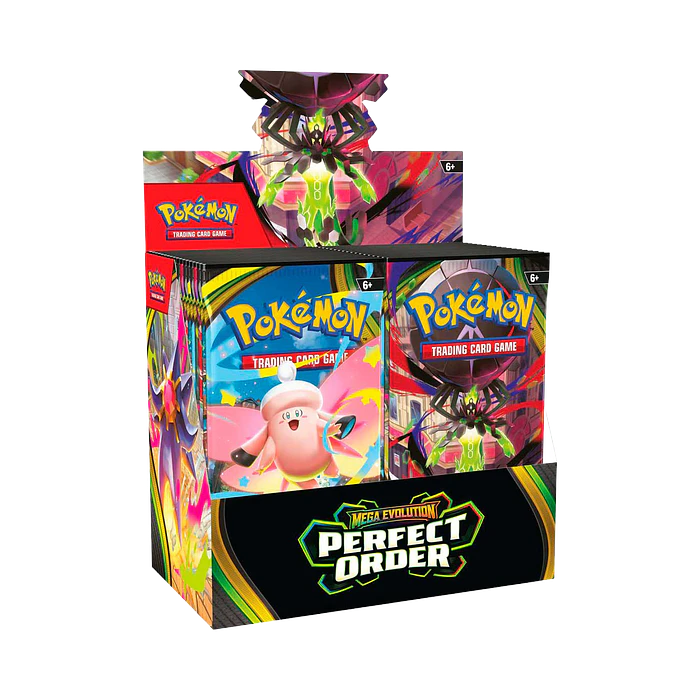 Pokemon TCG: Caja de Sobres Mega Evolution - Perfect Order (Español) 
