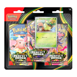 Pokemon TCG: Mega Evolution Perfect Order - 3 Pack Blister (Inglés) 