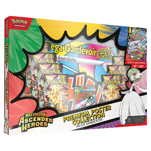 Pokemon TCG: Mega Evolution Ascended Heroes - Premium Poster Collection Mega-Gardevoir Ex (Español) 