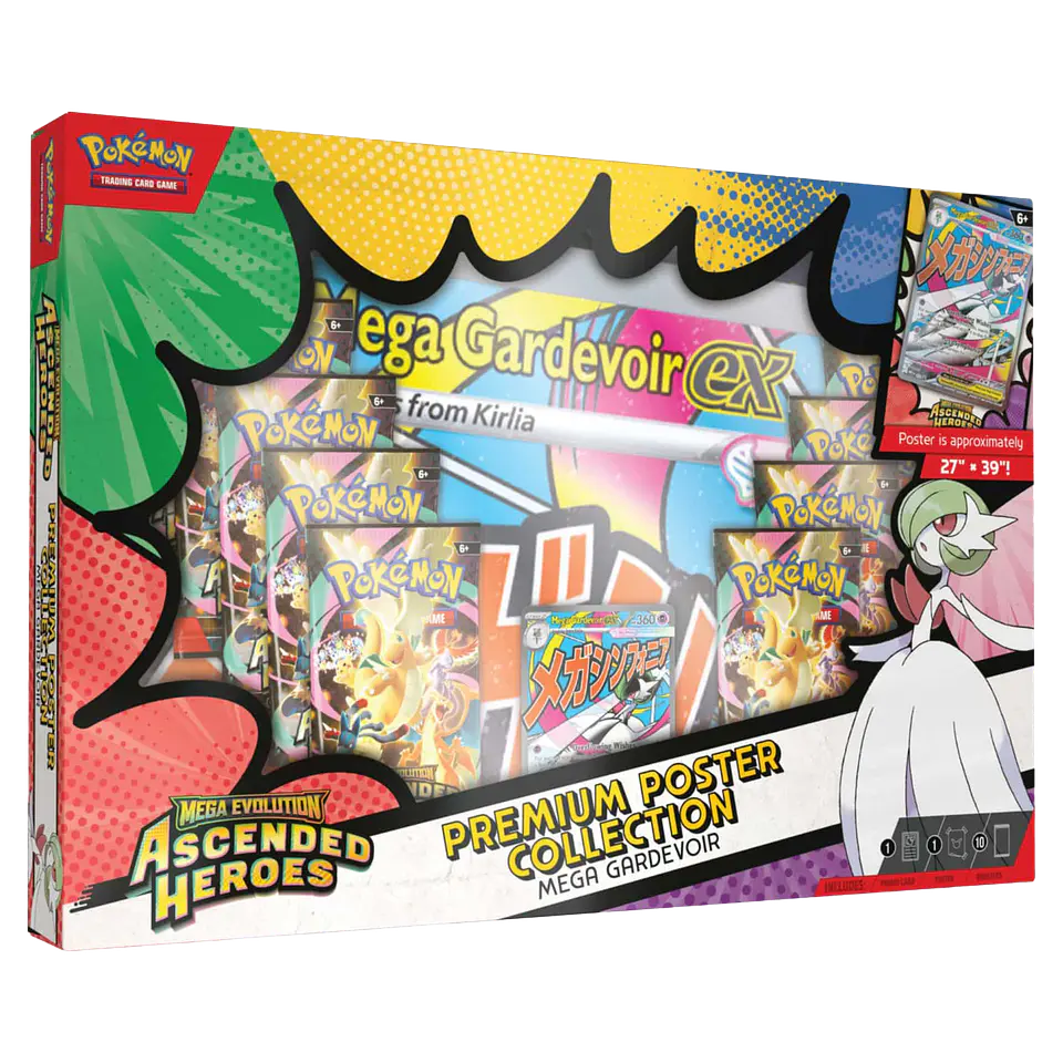 Pokemon TCG: Mega Evolution Ascended Heroes - Premium Poster Collection Mega-Gardevoir Ex (Español)  1