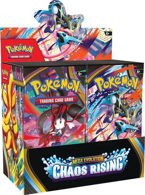 Caja de sobres Pokemon TCG Mega Evolution - Chaos Rising (Inglés) 
