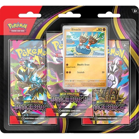 Pokemon TCG: Mega Evolution - Pitch Black - 3-Pack Blister (Español)