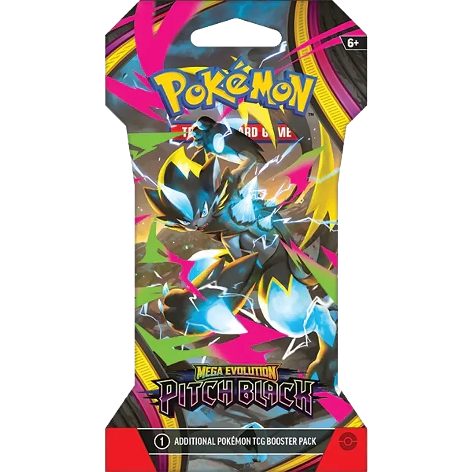 Pokemon TCG: Mega Evolution - Pitch Black - Sleeved Booster (Inglés) 1