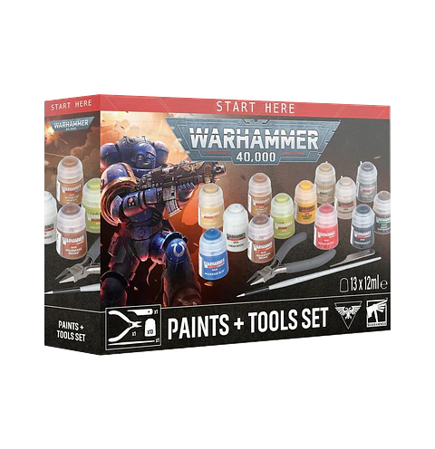 Warhammer 40K: Set de Pinturas (13) y Herramientas (3)