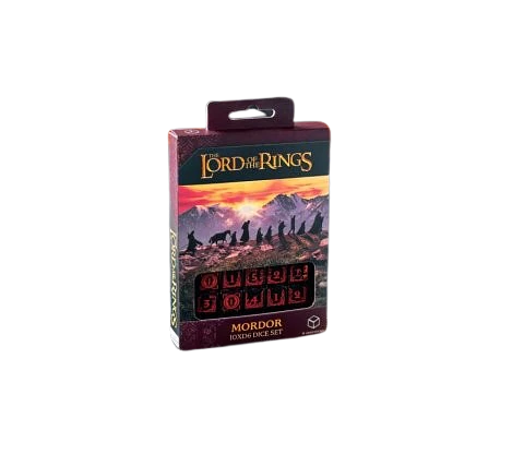 Set de 10 dados de 6 caras: The Lord of the Rings - Mordor