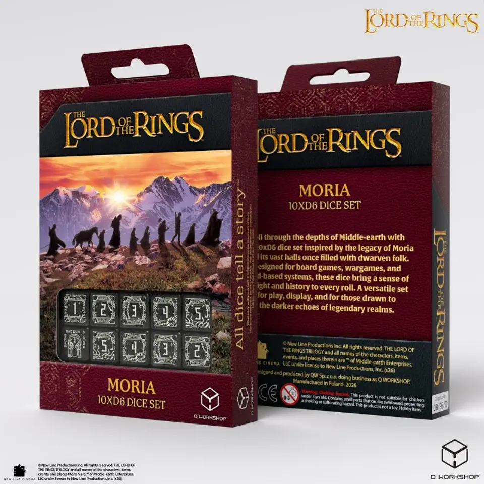 Set de 10 dados de 6 caras: The Lord of the Rings- Moria 1