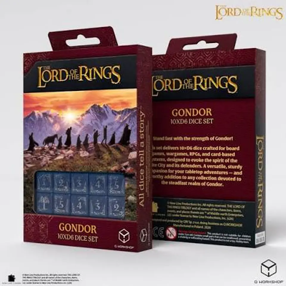 Set de 10 dados de 6 caras: The Lord of the Rings- Gondor 1