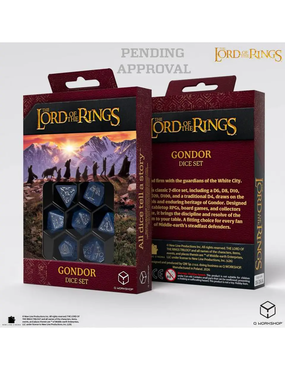 Set de 7 dados: The Lord of the Rings - Gondor 1