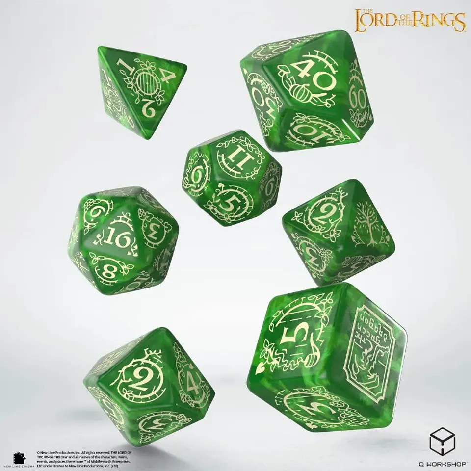 Set de 7 dados: The Lord of the Rings - Shire 2