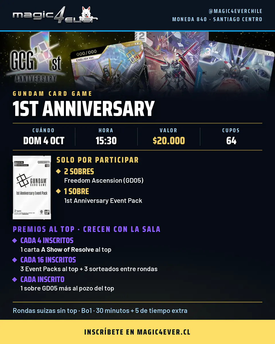 Gundam Card Game 1st Anniversary - Domingo 4 de octubre 1
