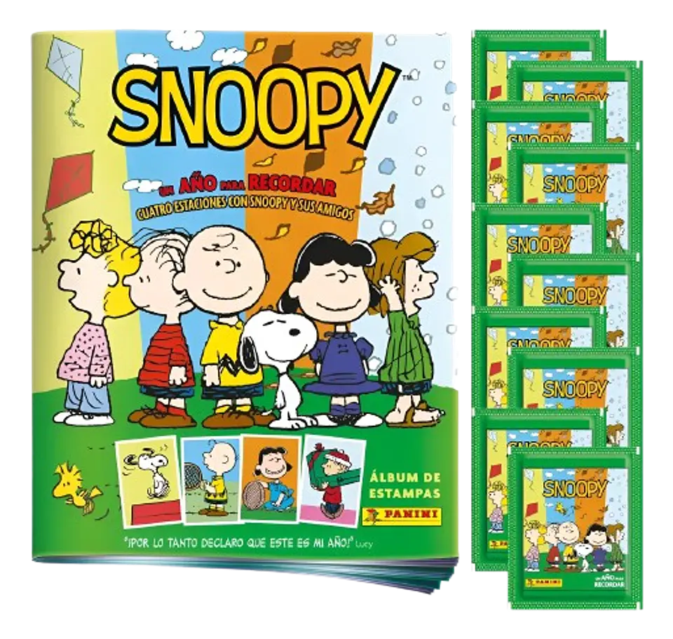 Pack álbum + 20 sobres álbum Snoopy: Un año para recordar 1