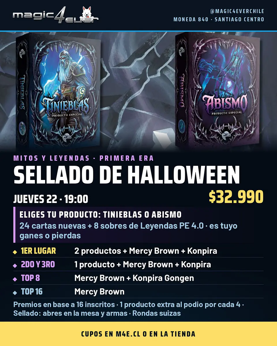 Inscripción Sellado de Halloween · Mitos y Leyendas PE 1