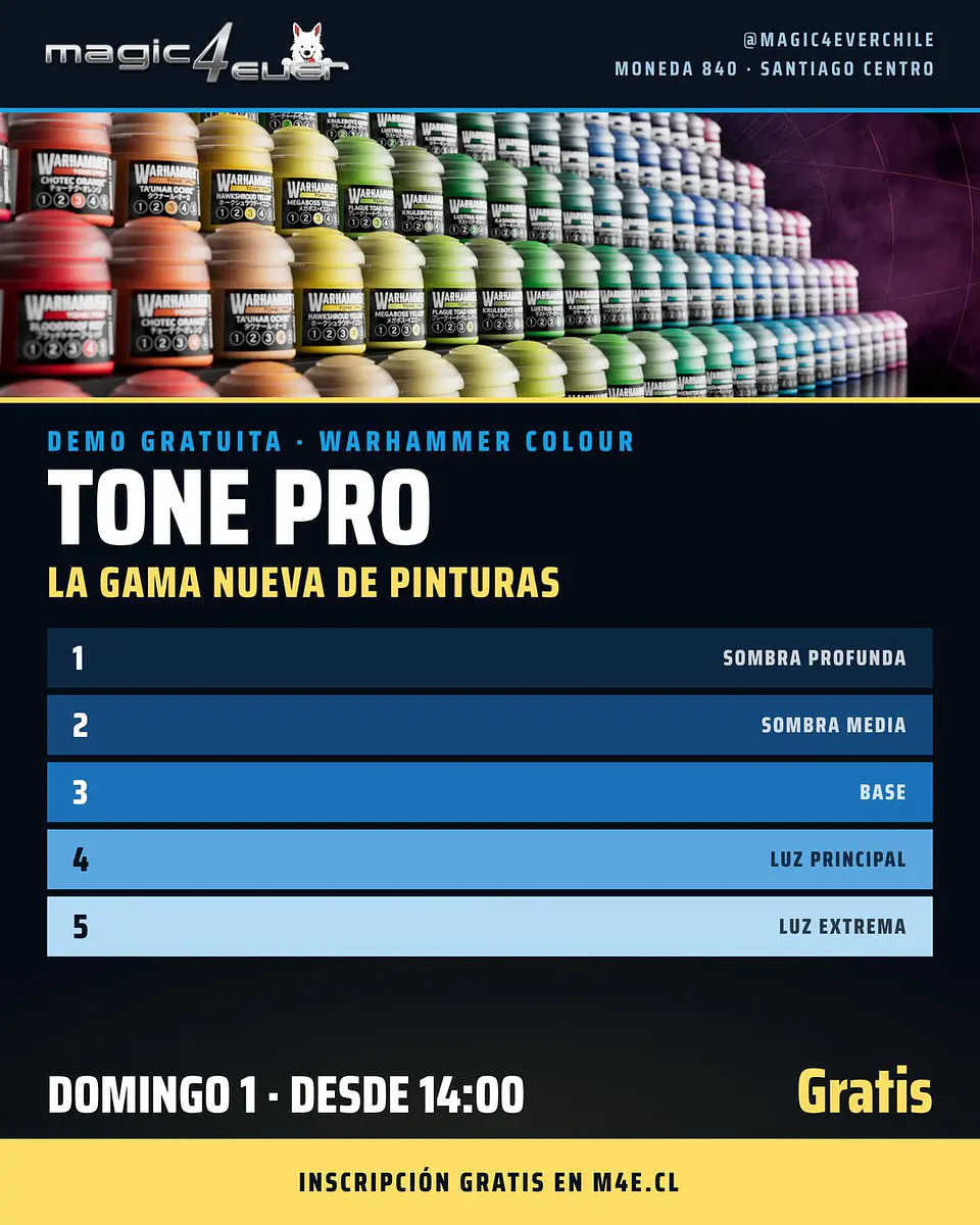 Inscripción Demo Warhammer Tone Pro — Domingo 1 de noviembre 1
