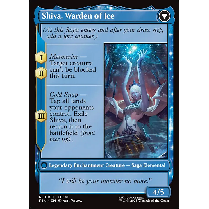 Jill, Shiva's Dominant // Shiva, Warden of Ice 2