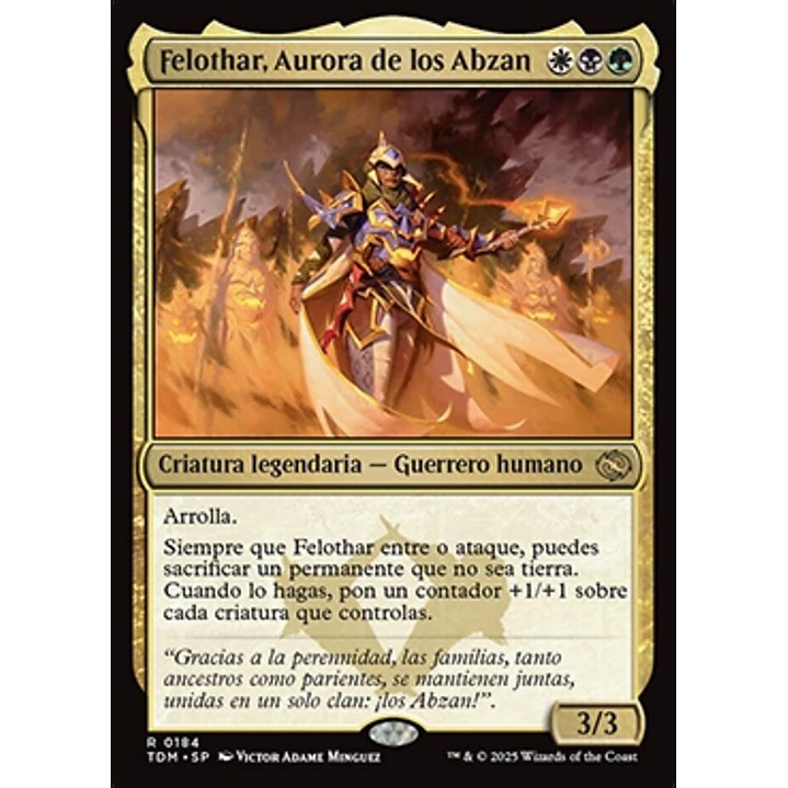 Felothar, Dawn of the Abzan 1