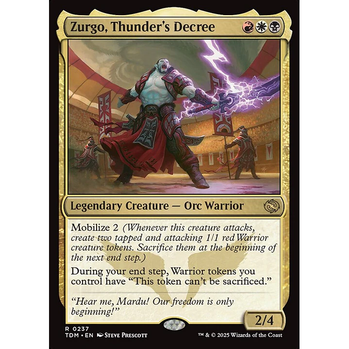 Zurgo, Thunder's Decree 1