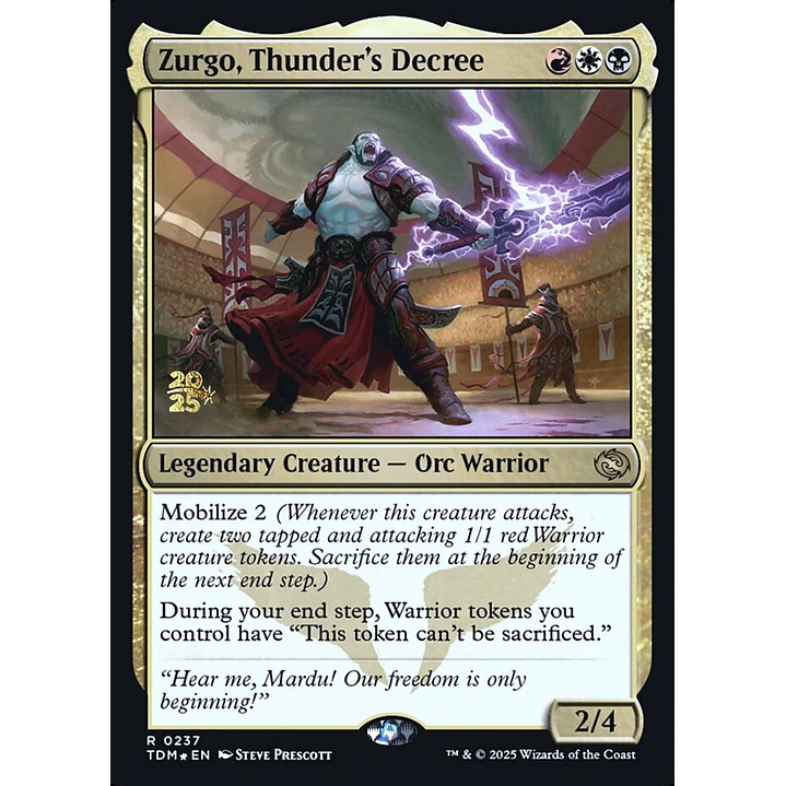 Zurgo, Thunder's Decree - Promo 1