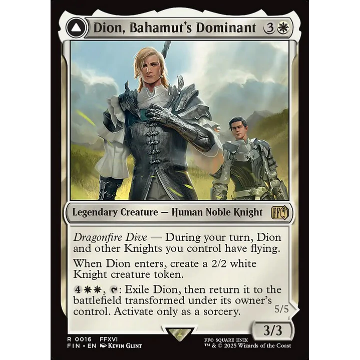 Dion, Bahamut's Dominant // Bahamut, Warden of Light 1