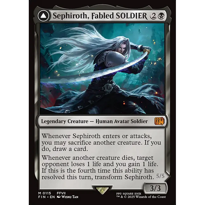 Sephiroth, Fabled SOLDIER // Sephiroth, One-Winged Angel 1