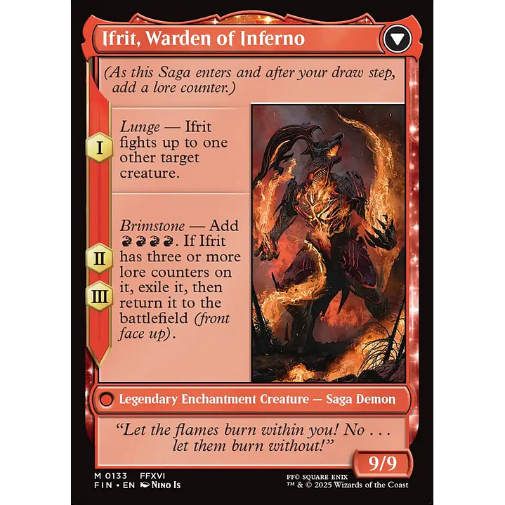 Clive, Ifrit's Dominant // Ifrit, Warden of Inferno 1