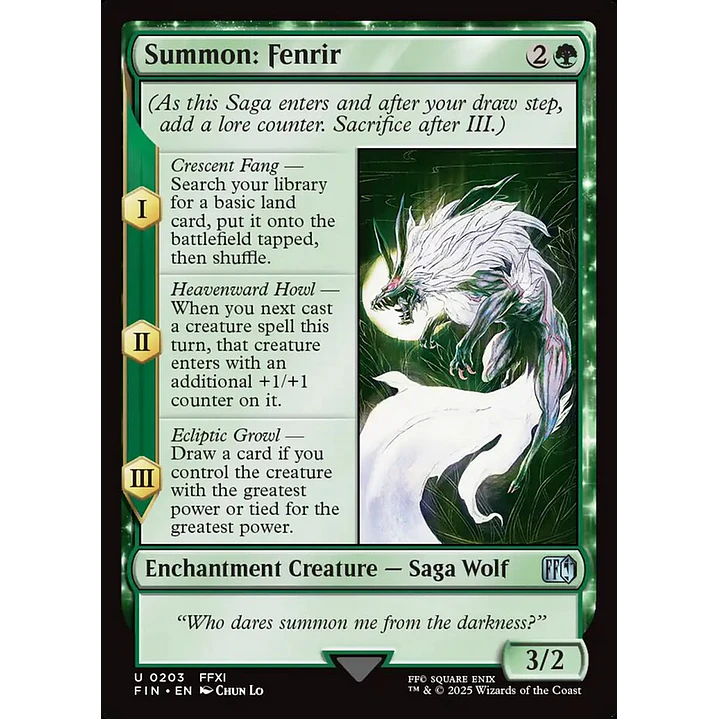 Summon: Fenrir 1