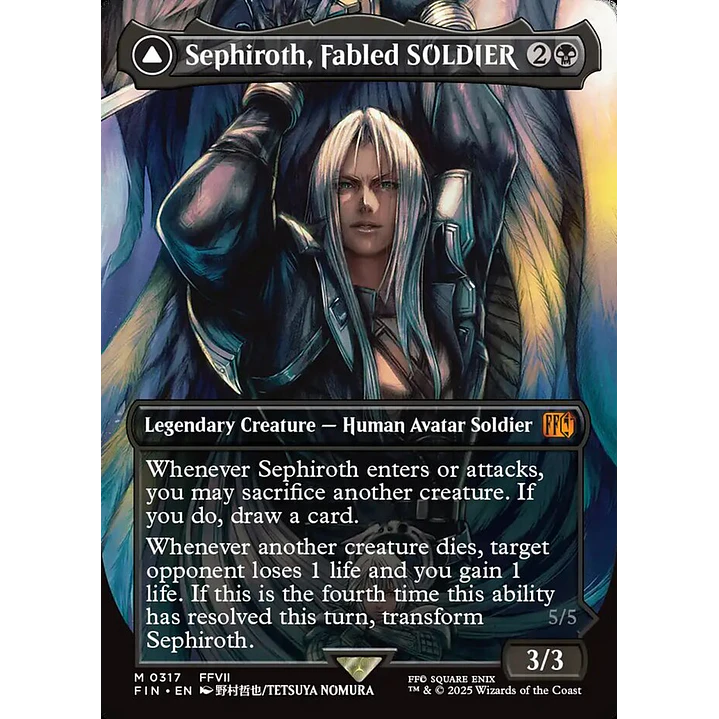 Sephiroth, Fabled SOLDIER // Sephiroth, One-Winged Angel 1