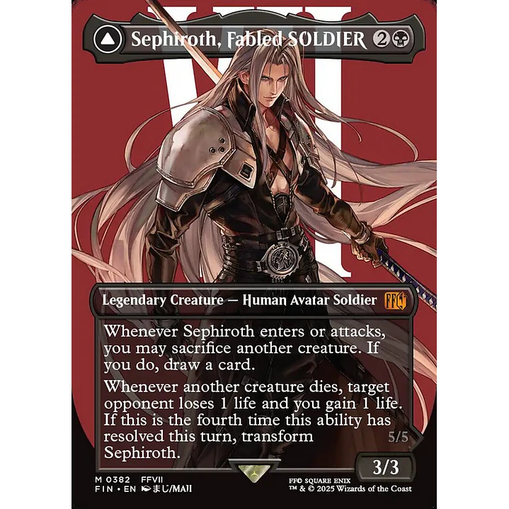 Sephiroth, Fabled SOLDIER // Sephiroth, One-Winged Angel 1