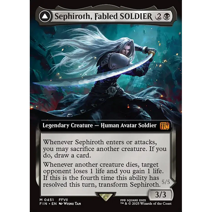 Sephiroth, Fabled SOLDIER // Sephiroth, One-Winged Angel 1