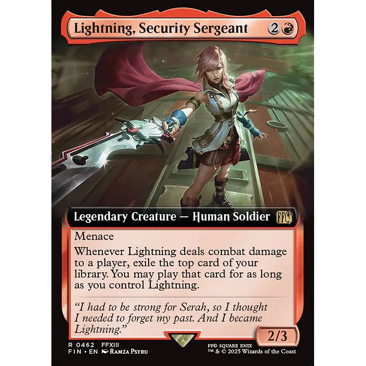 Lightning, Security Sergeant 1