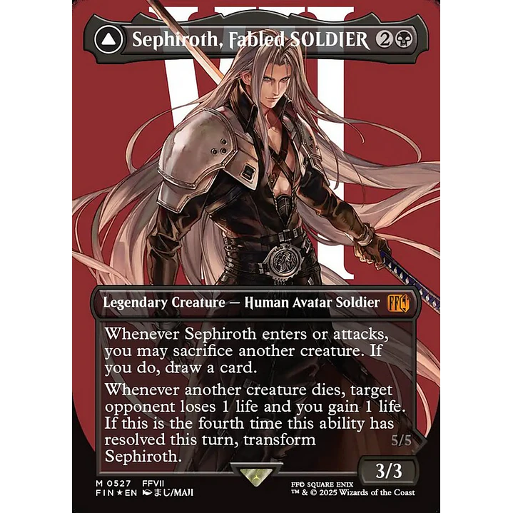 Sephiroth, Fabled SOLDIER // Sephiroth, One-Winged Angel 2