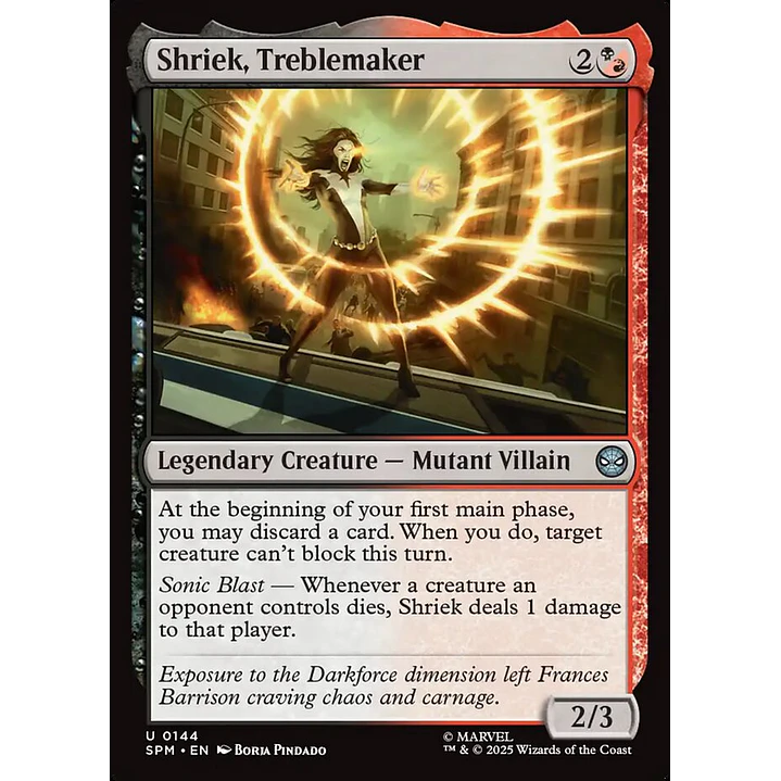 Shriek, Treblemaker 1