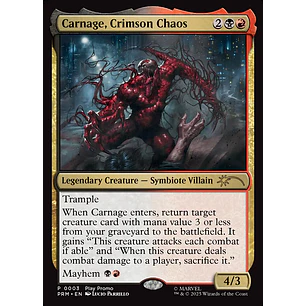 Carnage, Crimson Chaos - Promo