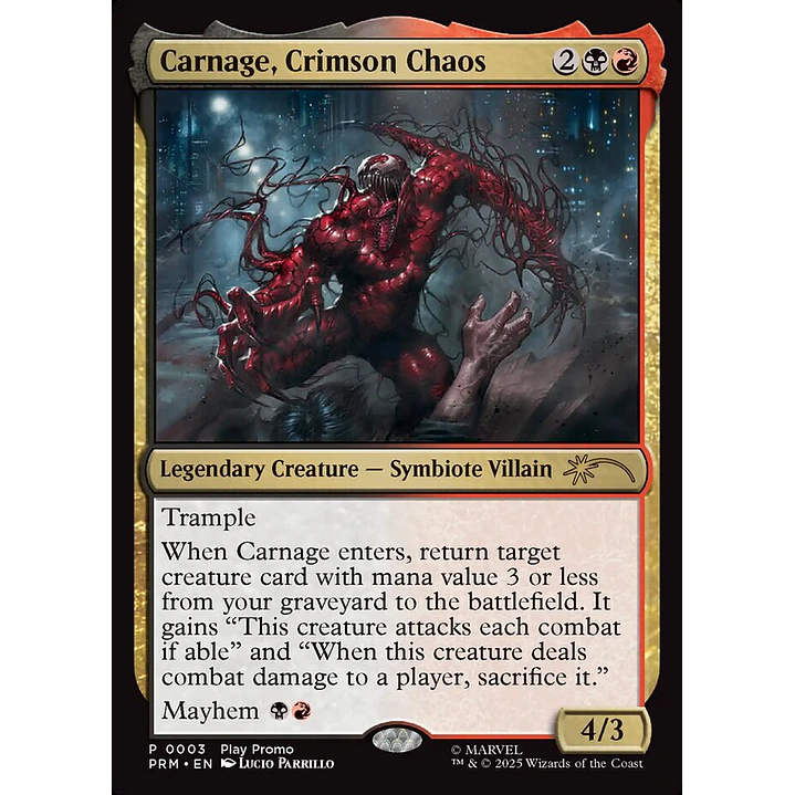 Carnage, Crimson Chaos - Promo 1