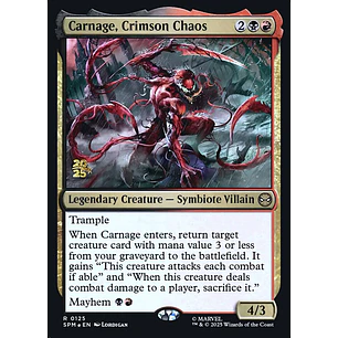 Carnage, Crimson Chaos - Promo