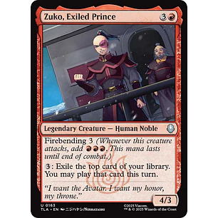 Zuko, Exiled Prince