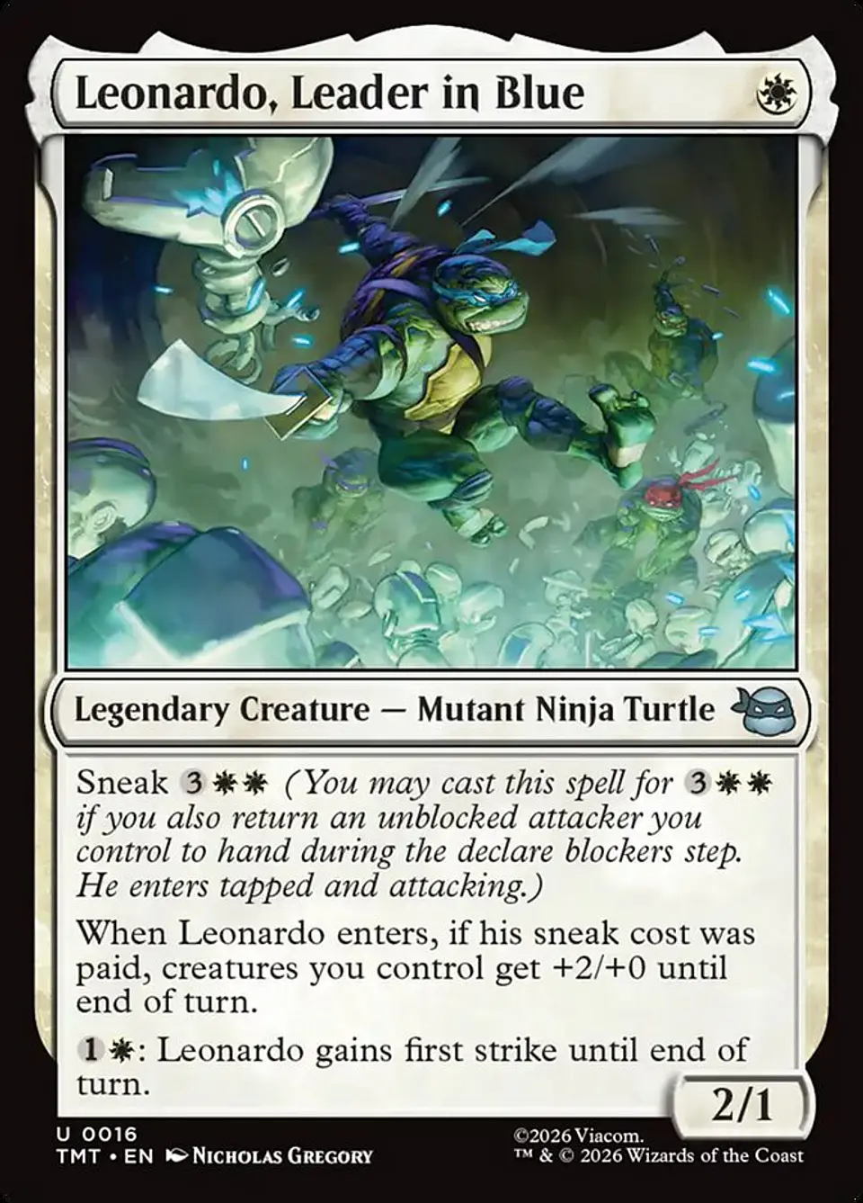 Leonardo, Leader in Blue 1