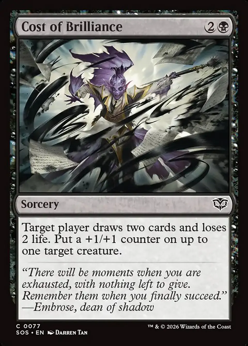 Cost of Brilliance 1