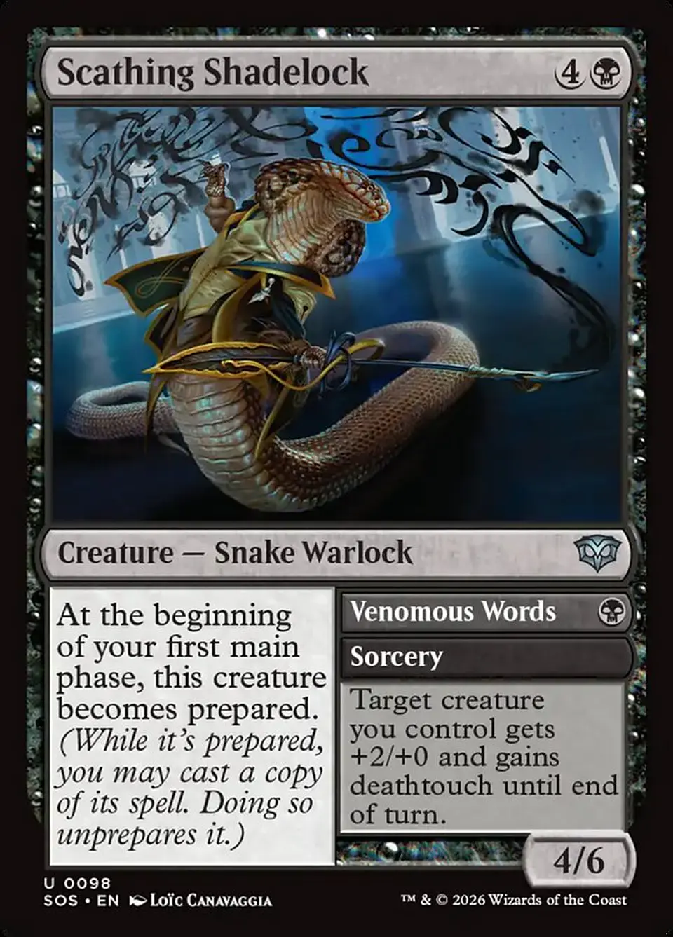 Scathing Shadelock // Venomous Words 1