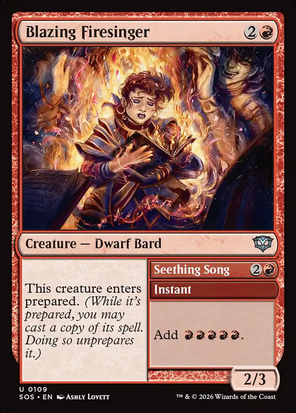 Blazing Firesinger // Seething Song 1