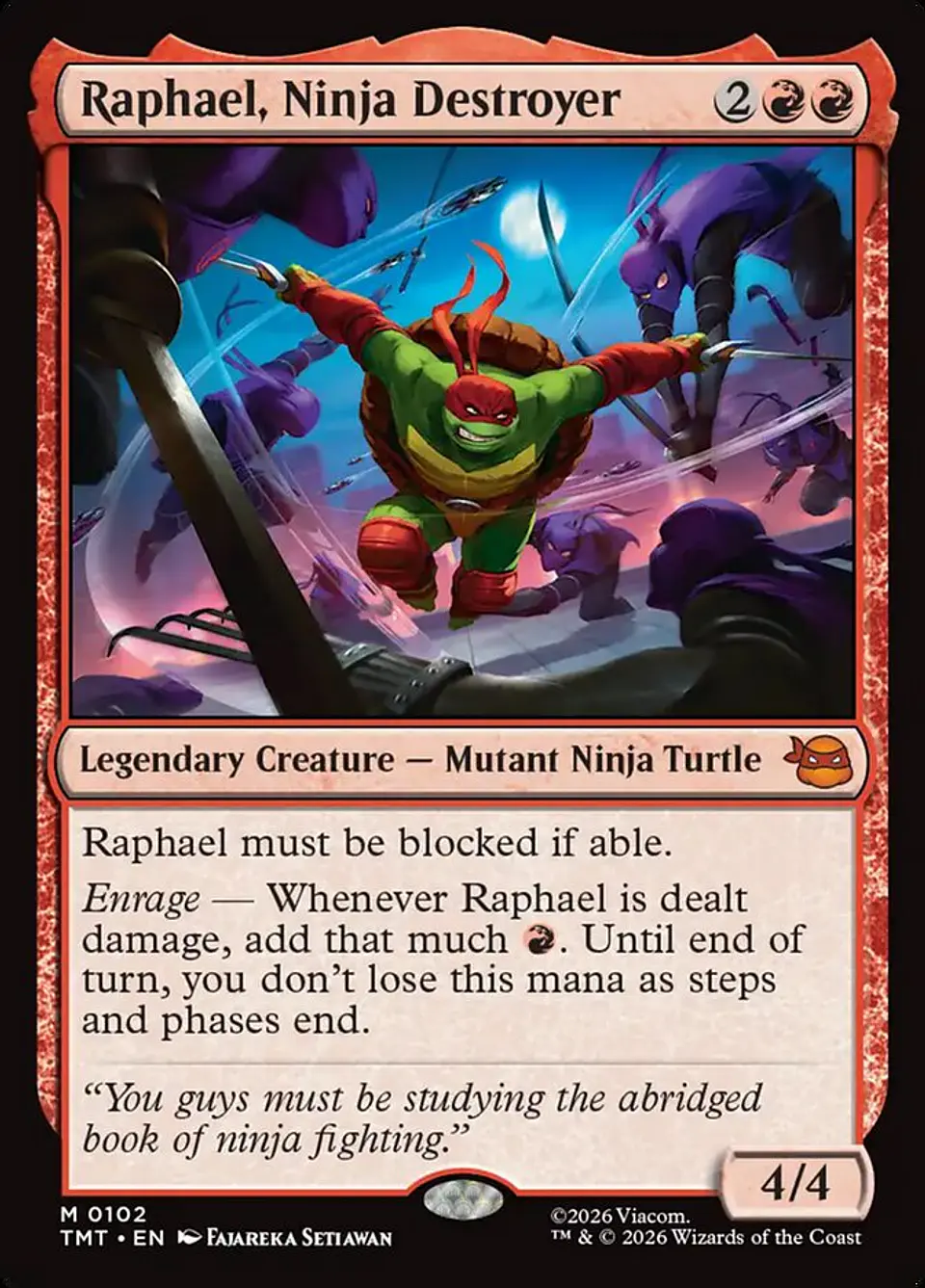 Raphael, Ninja Destroyer 1