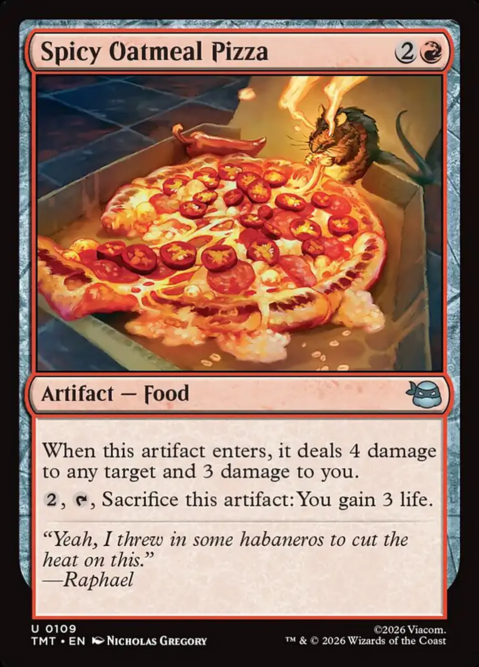Spicy Oatmeal Pizza 1