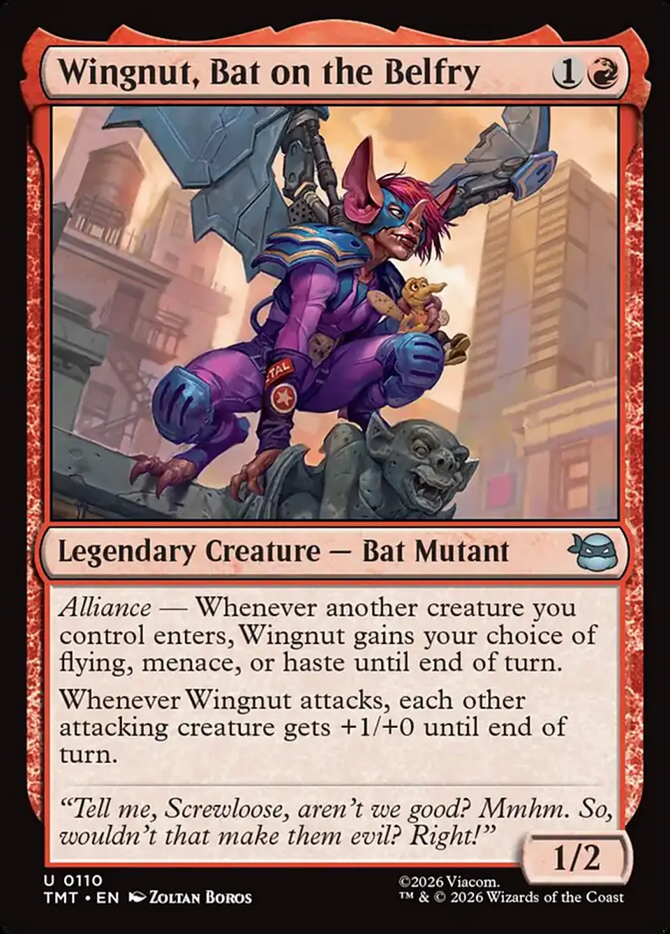Wingnut, Bat on the Belfry 1