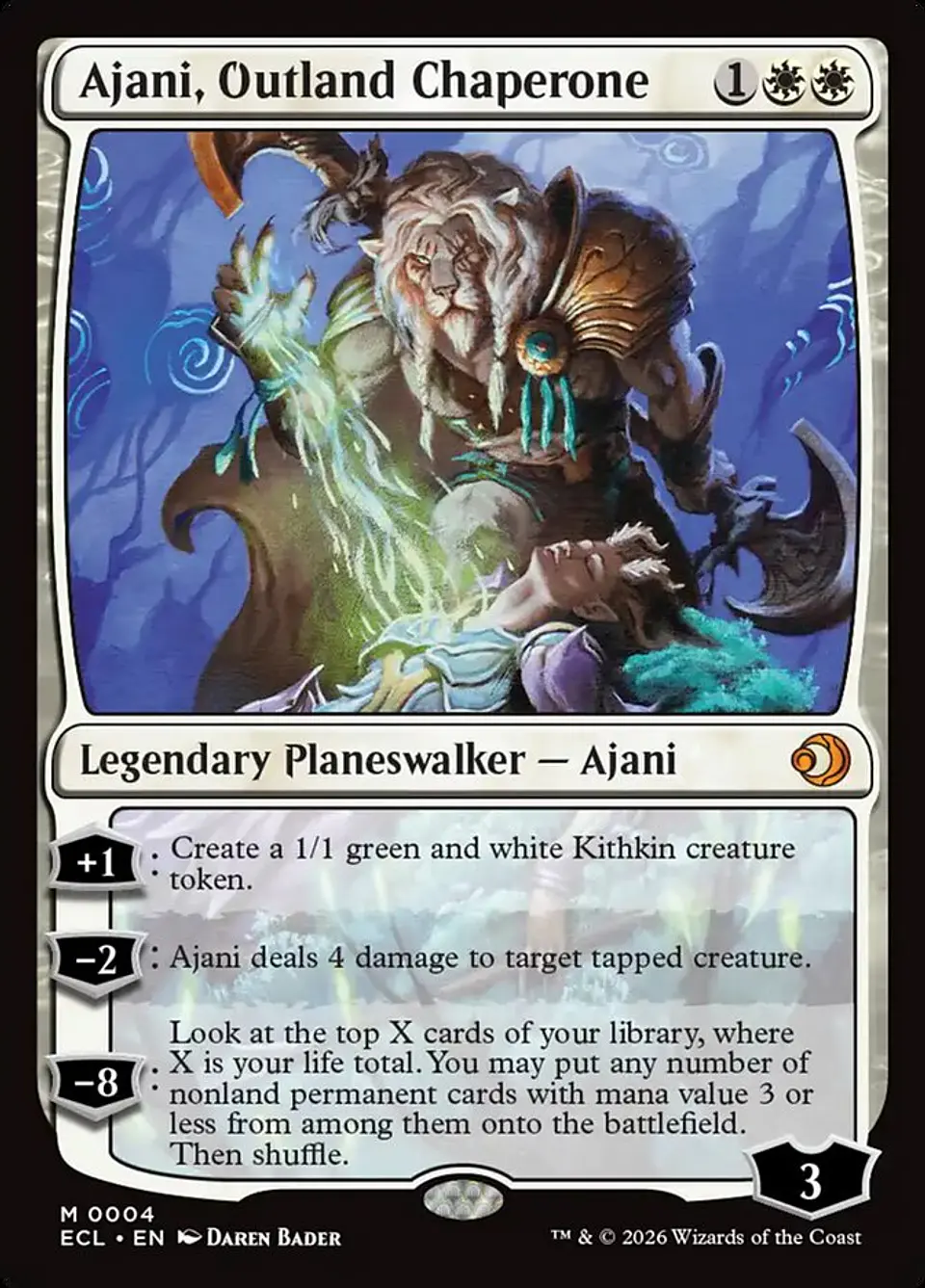 Ajani, Outland Chaperone 1