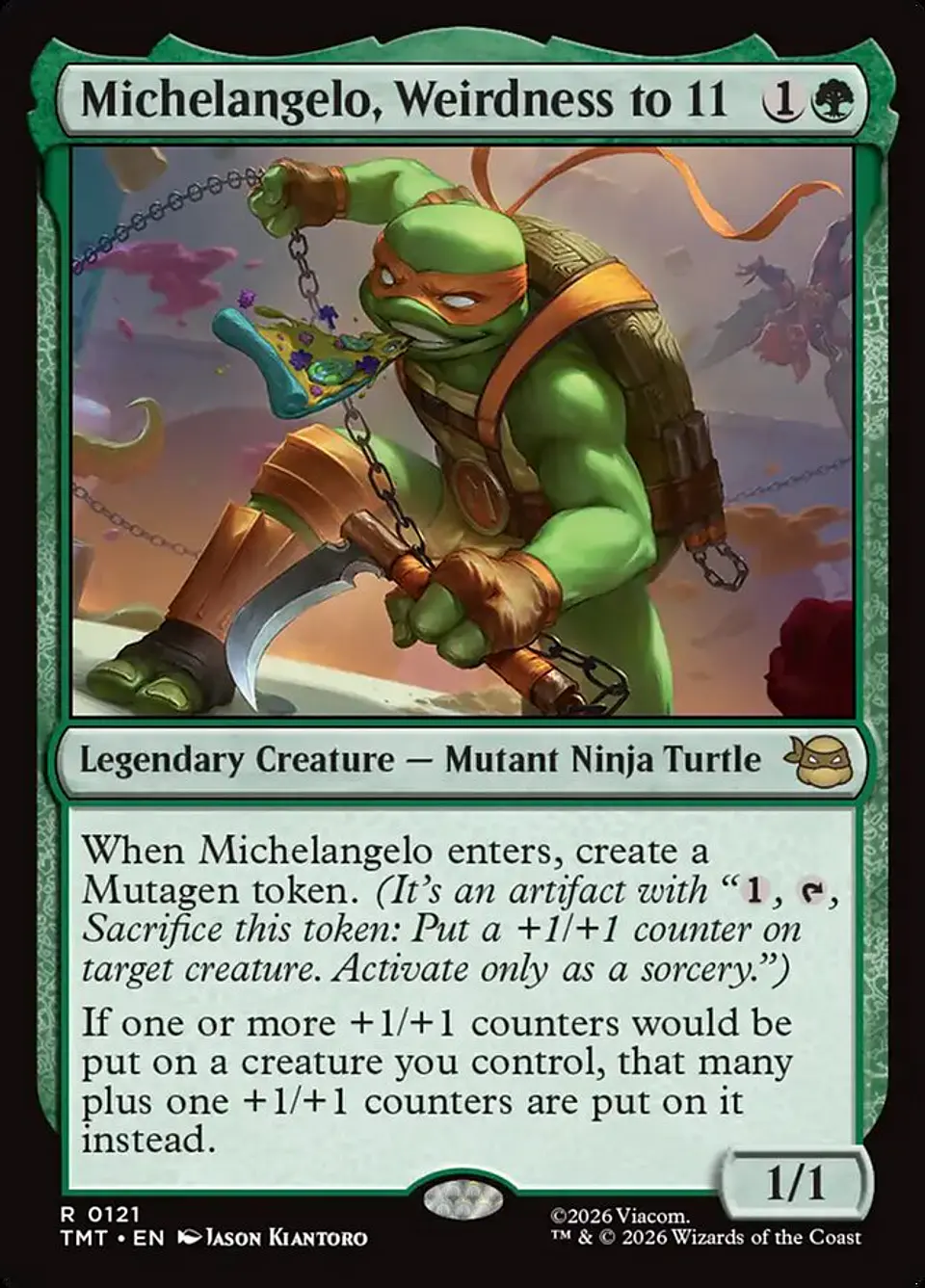 Michelangelo, Weirdness to 11 1