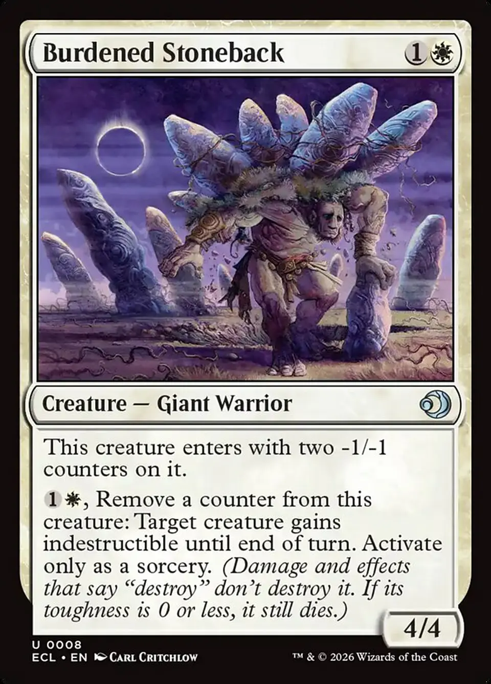 Burdened Stoneback 1