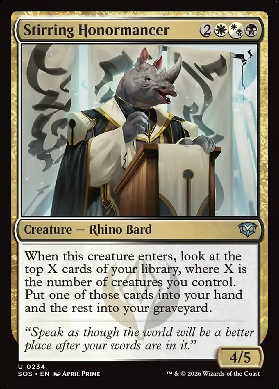 Stirring Honormancer 1