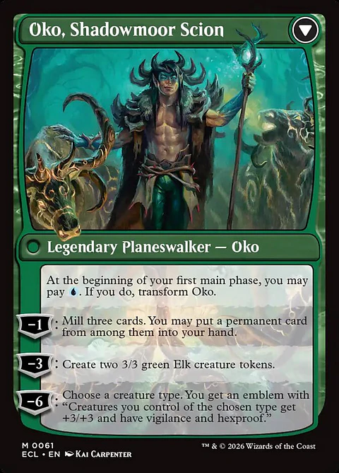 Oko, Lorwyn Liege // Oko, Shadowmoor Scion