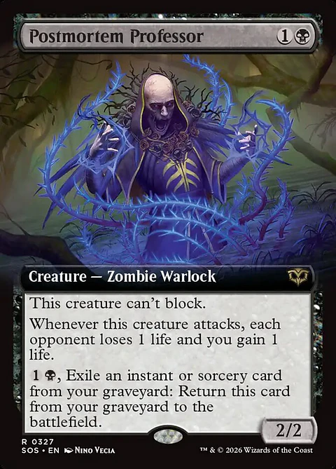 Postmortem Professor (Extended Art)